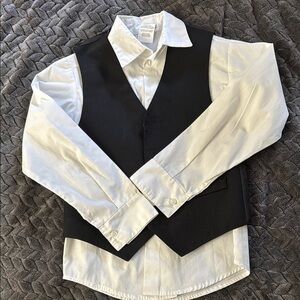 Van Heusen Black and White Vest for Formal Occasions